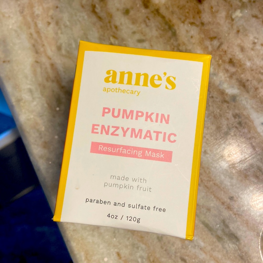 Anne’s pumpkin enzyme mask/scrub
